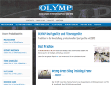 Tablet Screenshot of olympfitness.com